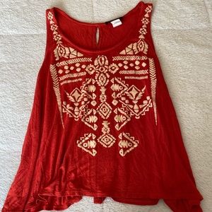 Flowy Open Back Tank Top